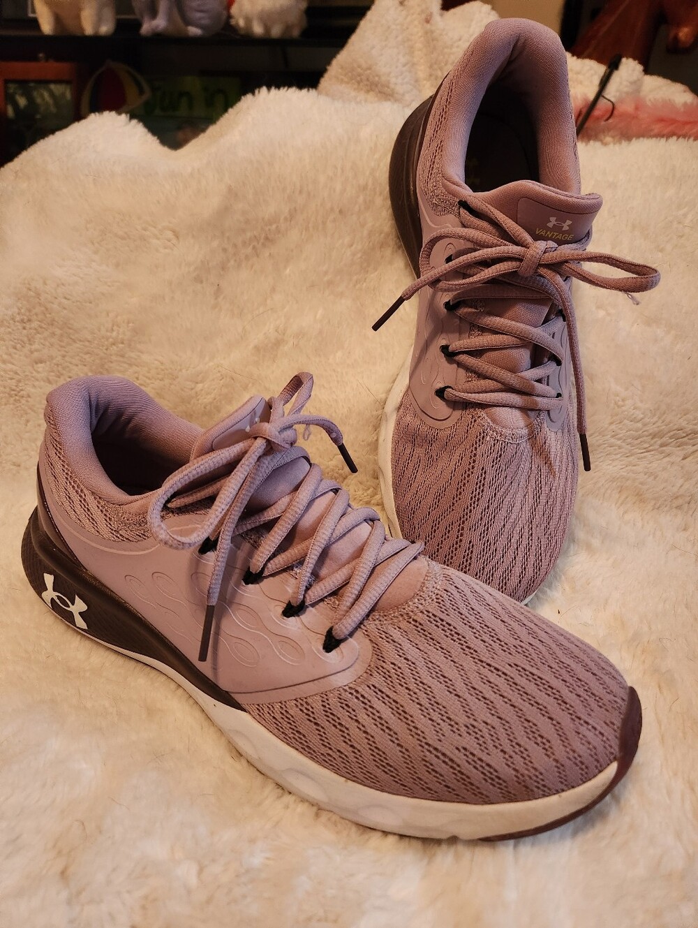 Under Armour Women’s Lavender Lace-Up Athletic Sneakers , sz 11